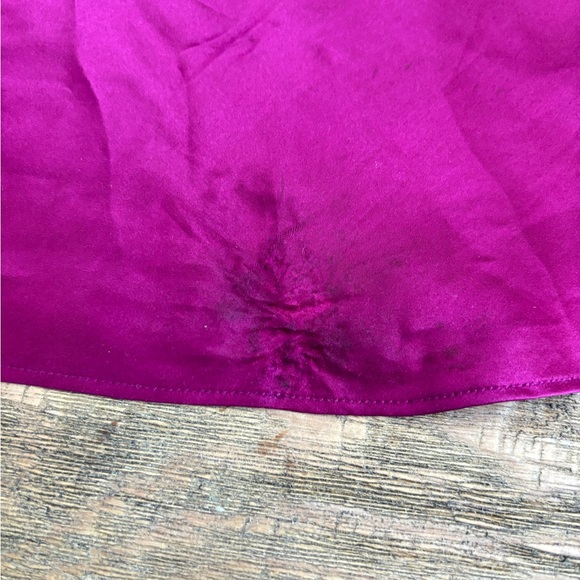 Silk silky camisol in fuchsia - Picture 3 of 5